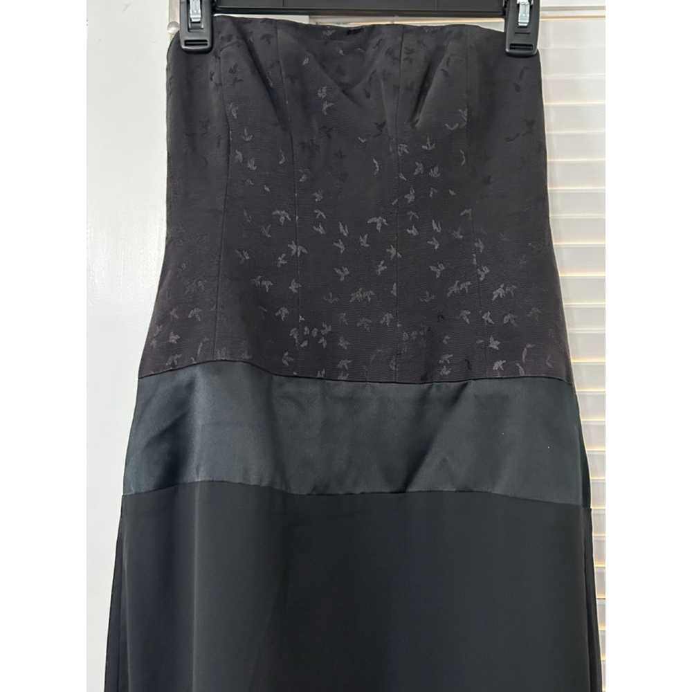 Nicole Miller Black Strapless Evening Gown Dress Size 0 NWT - Picture 3 of 16